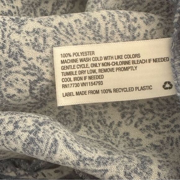 Knox Rose Blue Tiered Ruffled Dress Sundress SZ S Flowy Feminine Lightweight - Picture 10 of 11